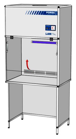 Шкаф ламинарный лабораторный ШЛ-1.1в (700х650х2150)
