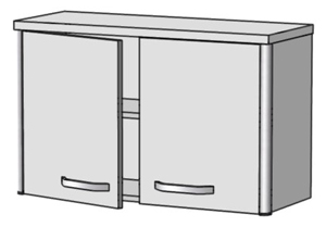 Шкаф навесной ШН-1 (800x300x500)
